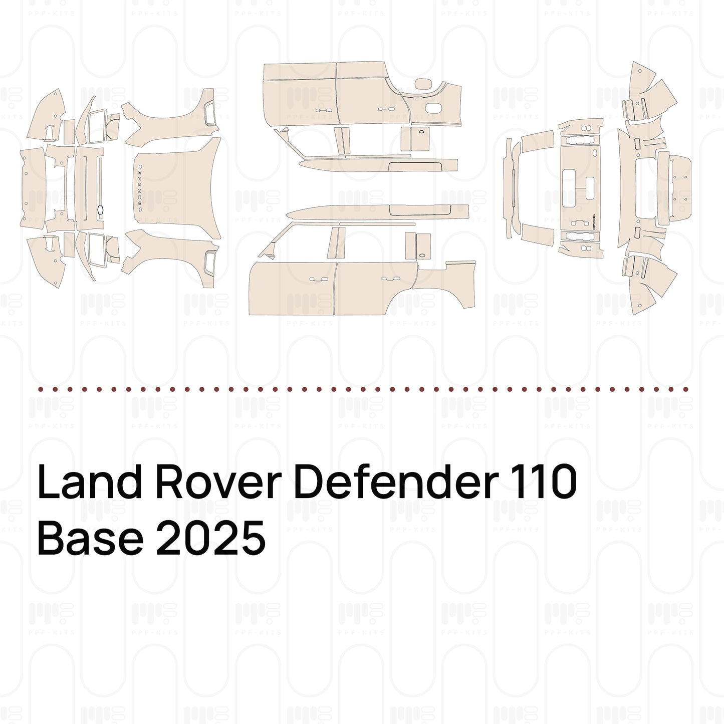 Voorgesneden PPF Land Rover Defender 110 Base 2025