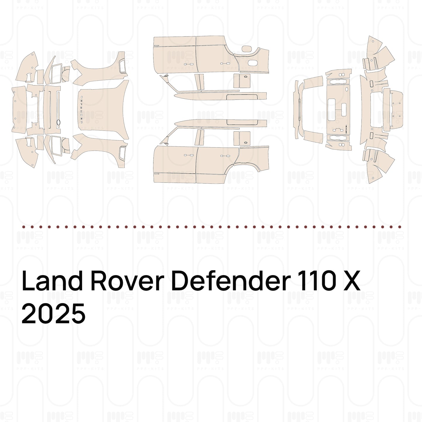 Voorgesneden PPF Land Rover Defender 110 X 2025