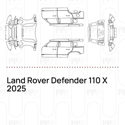Voorgesneden PPF Land Rover Defender 110 X 2025