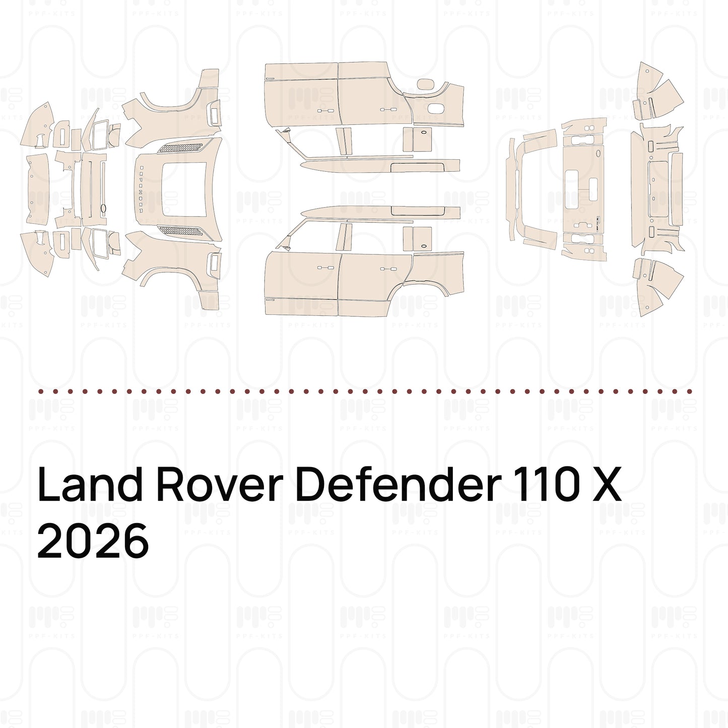 Voorgesneden PPF Land Rover Defender 110 X 2026