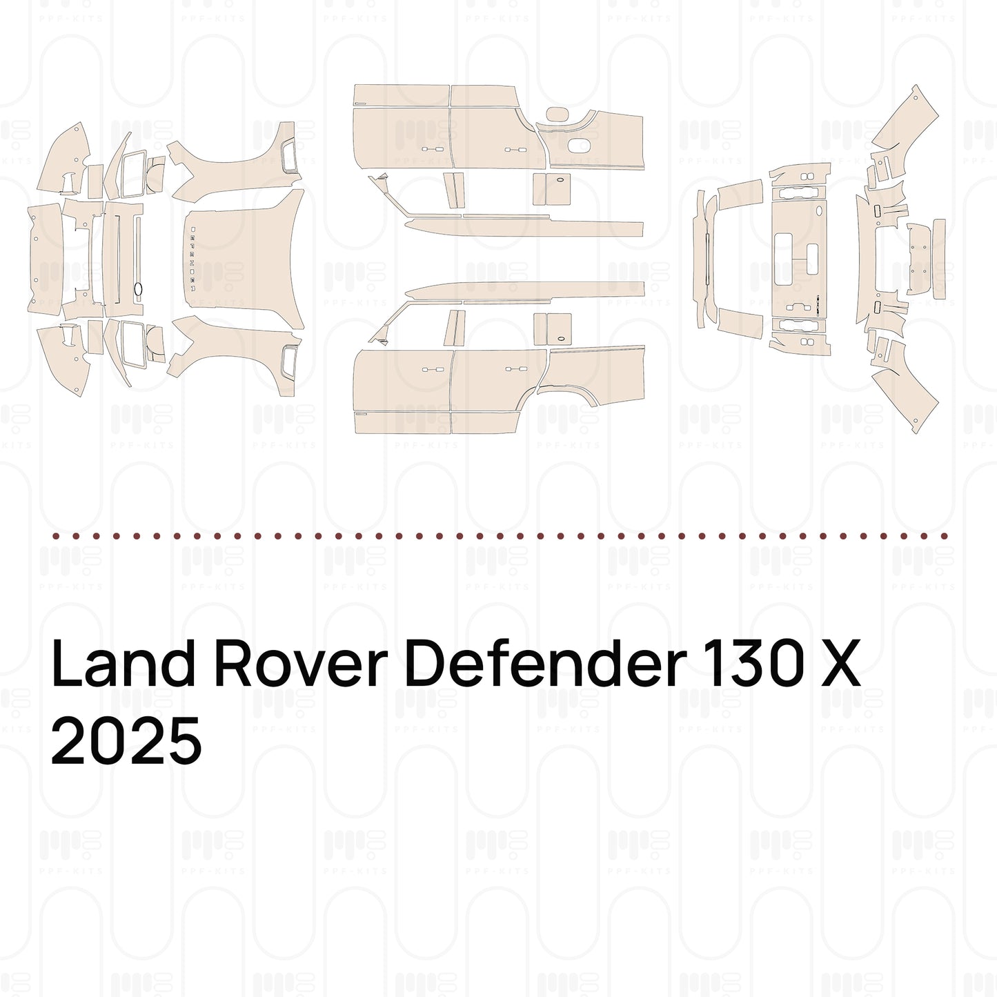 Voorgesneden PPF Land Rover Defender 130 X 2025