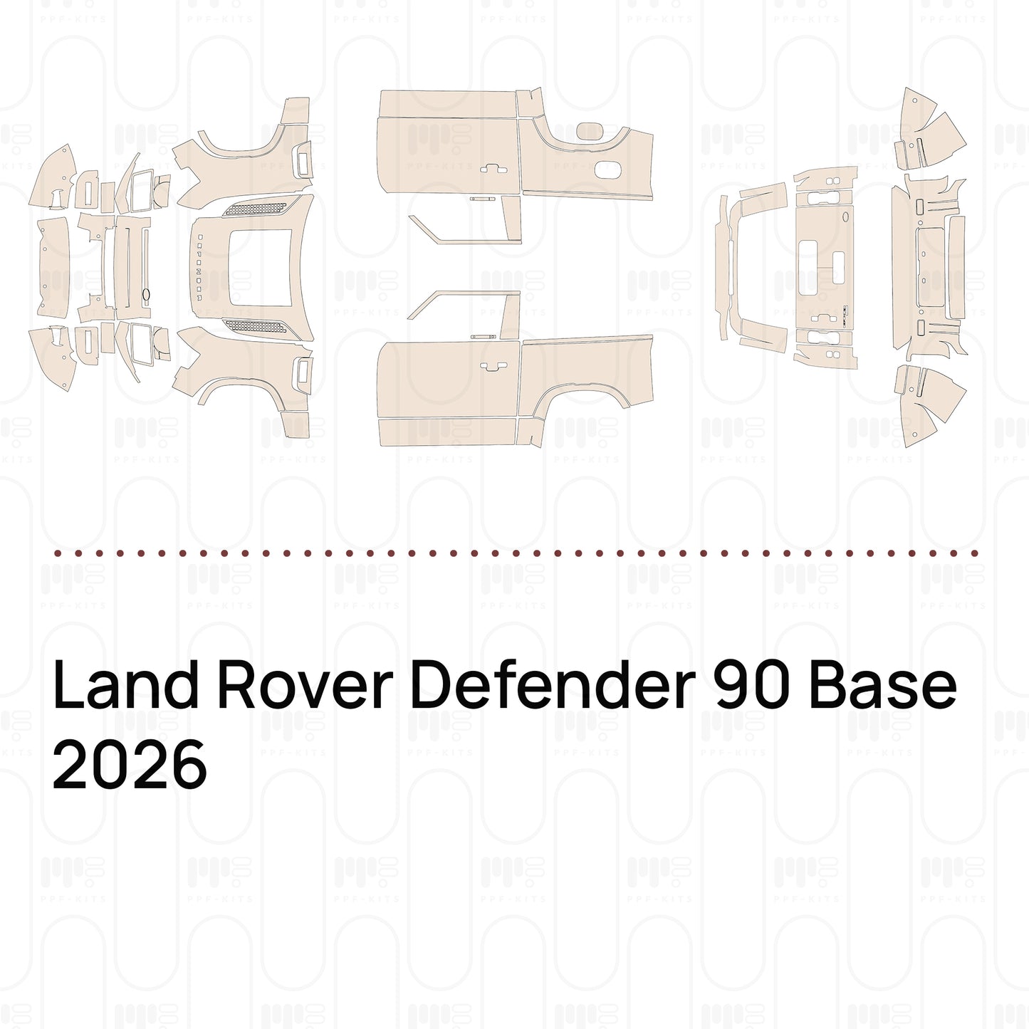 Voorgesneden PPF Land Rover Defender 90 Base 2026