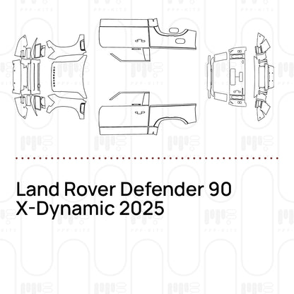 Voorgesneden PPF Land Rover Defender 90 X-Dynamic 2025