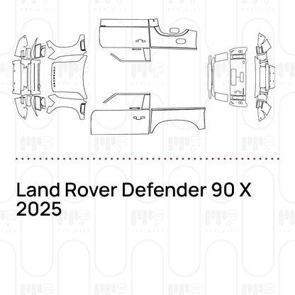 Voorgesneden PPF Land Rover Defender 90 X 2025