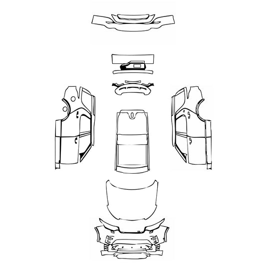 Pre-Cut PPF Land Rover Discovery Discovery 5 R-Dynamic HSE 2021 - PPF-Kits