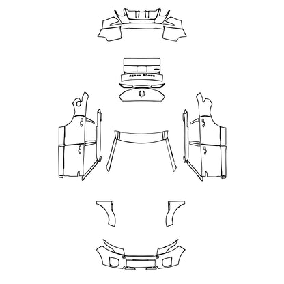 Pre-Cut PPF Land Rover Range Rover Evoque 5 Doors Base 2017 - PPF-Kits