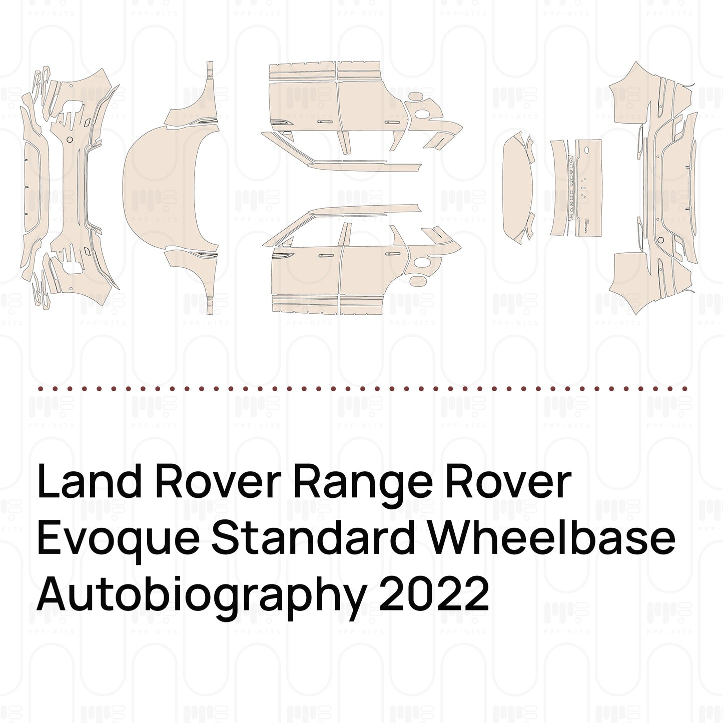 Voorgesneden PPF Land Rover Range Rover Evoque Standard Wheelbase Autobiography 2022