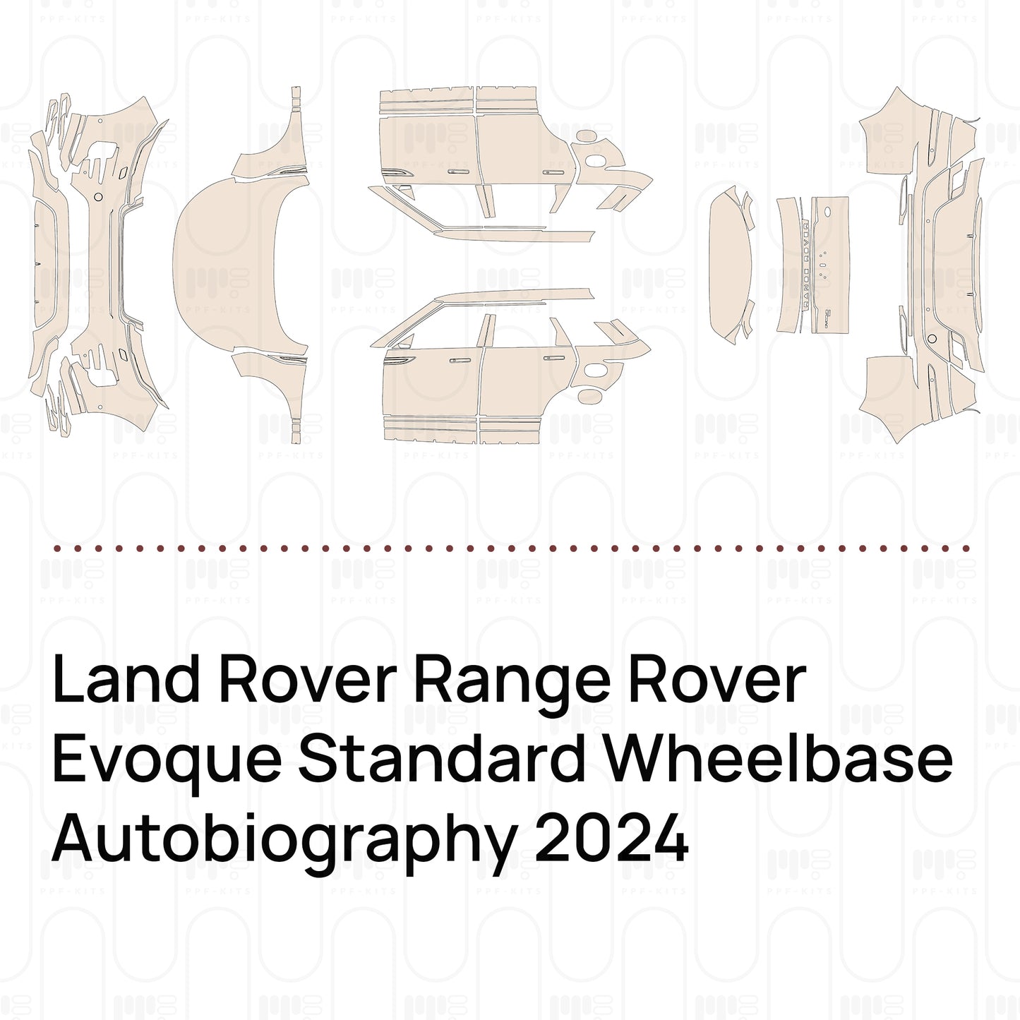 Voorgesneden PPF Land Rover Range Rover Evoque Standard Wheelbase Autobiography 2024