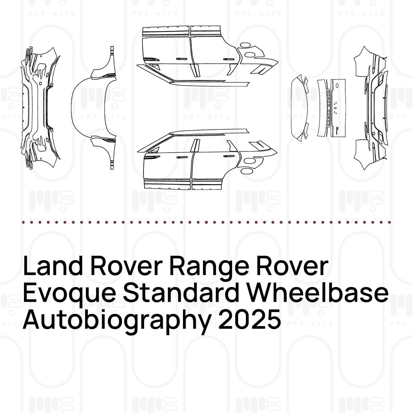 Voorgesneden PPF Land Rover Range Rover Evoque Standard Wheelbase Autobiography 2025