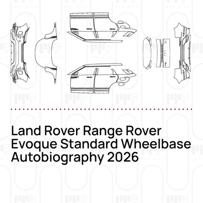 Voorgesneden PPF Land Rover Range Rover Evoque Standard Wheelbase Autobiography 2026