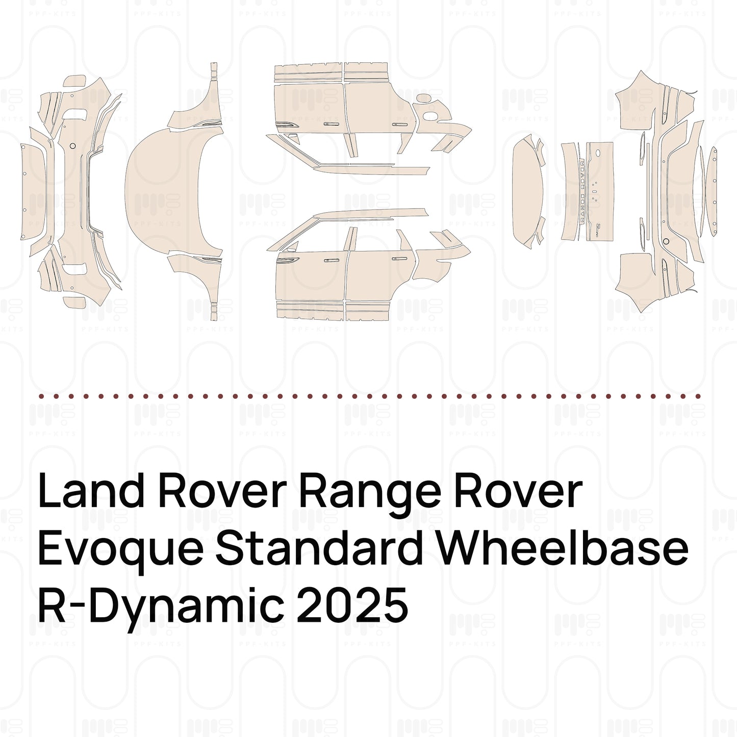Voorgesneden PPF Land Rover Range Rover Evoque Standard Wheelbase R-Dynamic 2025