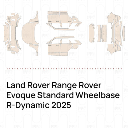 Voorgesneden PPF Land Rover Range Rover Evoque Standard Wheelbase R-Dynamic 2025