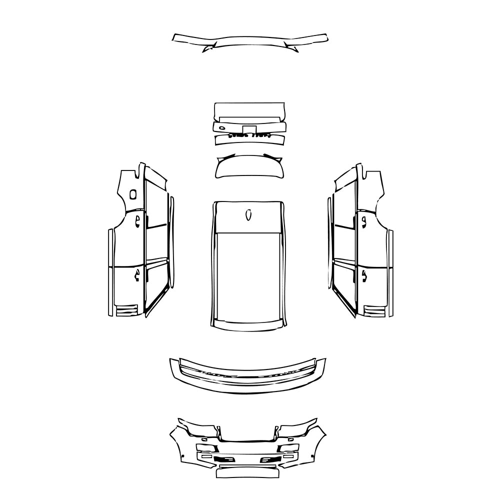 Pre-Cut PPF Land Rover Range Rover Extended Wheelbase Base 2013 - PPF-Kits