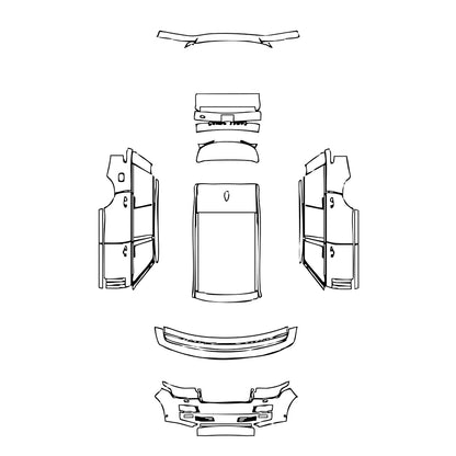 Pre-Cut PPF Land Rover Range Rover Extended Wheelbase Base 2017 - PPF-Kits