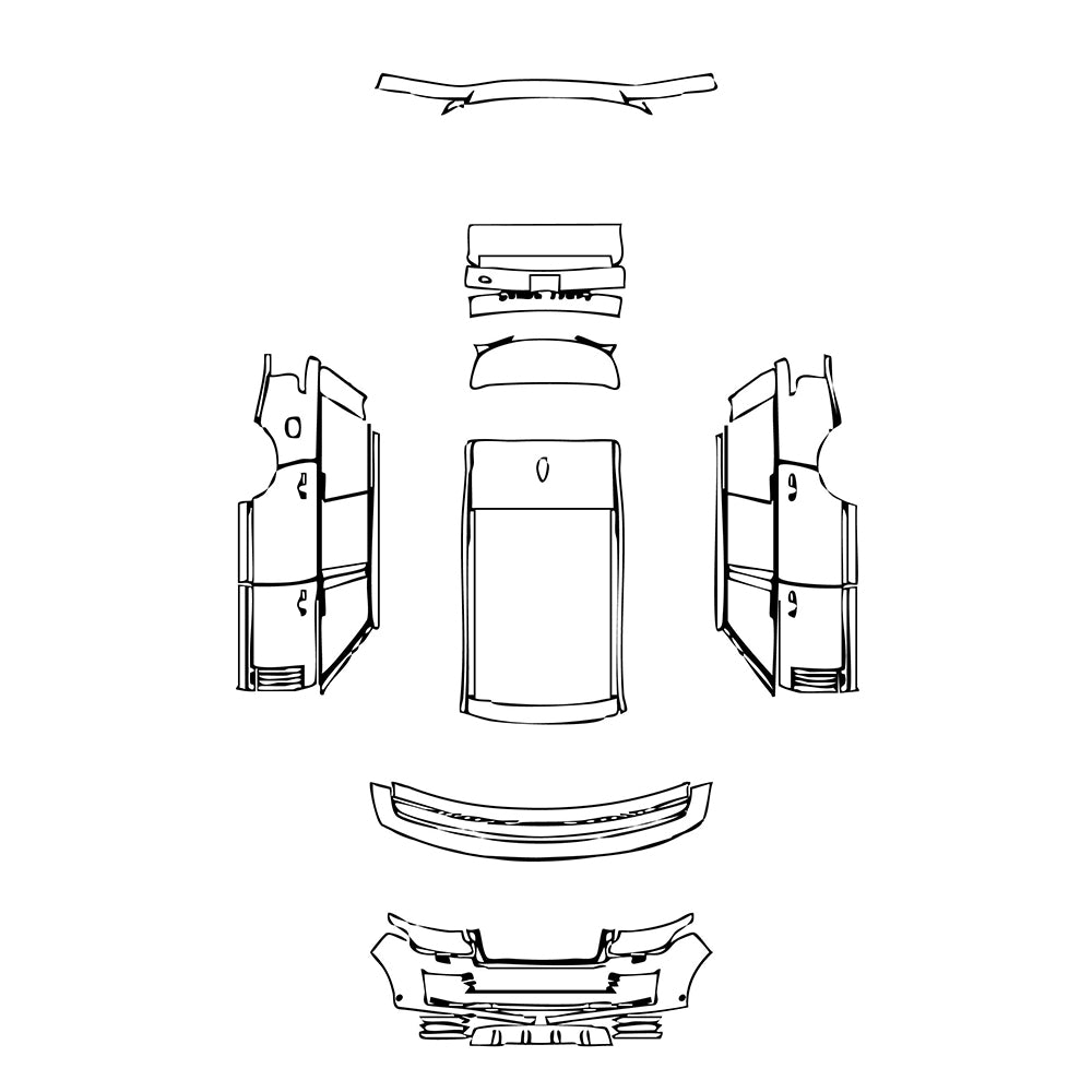 Pre-Cut PPF Land Rover Range Rover Extended Wheelbase Base 2021 - PPF-Kits