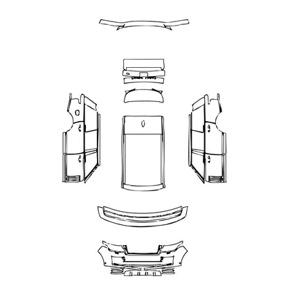 Pre-Cut PPF Land Rover Range Rover Extended Wheelbase Base 2021 - PPF-Kits