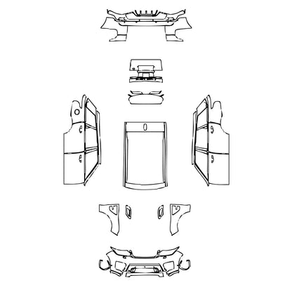 Pre-Cut PPF Land Rover Range Rover Sport SVR 2015 - PPF-Kits