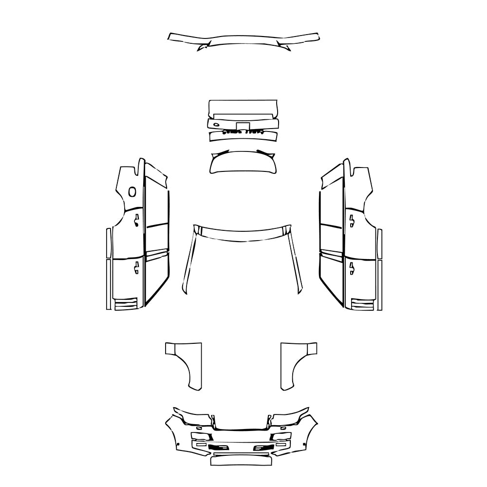 Pre-Cut PPF Land Rover Range Rover Standard Wheelbase Base 2013 - PPF-Kits