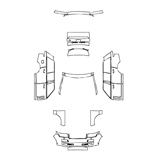 Pre-Cut PPF Land Rover Range Rover Standard Wheelbase Base 2013 - PPF-Kits