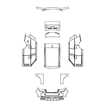 Pre-Cut PPF Land Rover Range Rover Standard Wheelbase Base 2019 - PPF-Kits