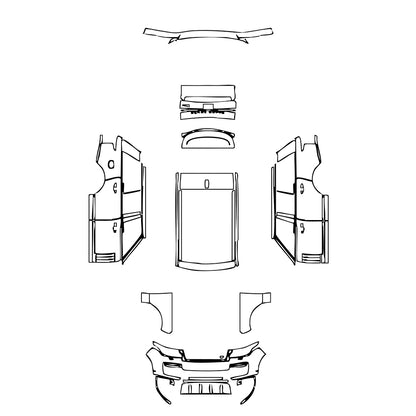 Pre-Cut PPF Land Rover Range Rover Standard Wheelbase SVAutobiography 2020 - PPF-Kits