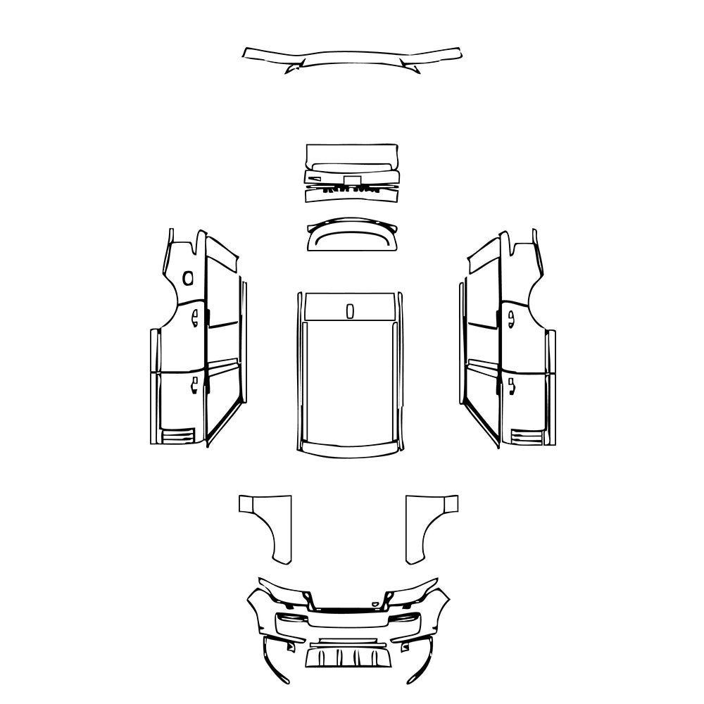 Pre-Cut PPF Land Rover Range Rover Standard Wheelbase SVAutobiography 2022 - PPF-Kits