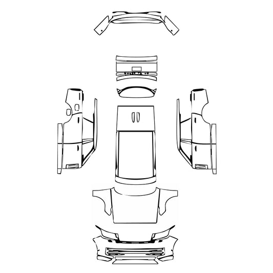 Pre-Cut PPF Land Rover Range Rover (23style) Long Wheelbase Base 2023 - PPF-Kits