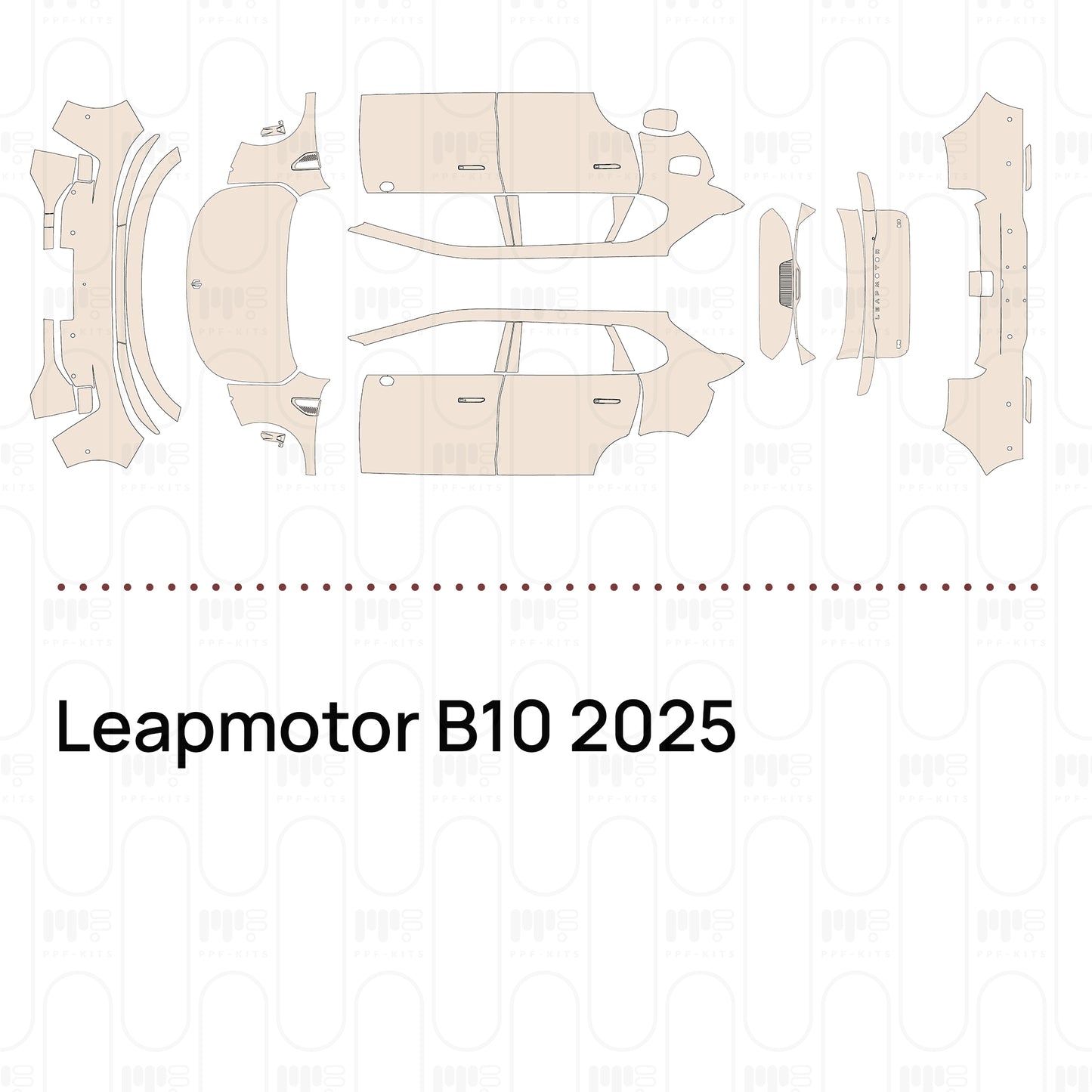 Voorgesneden PPF Leapmotor B10 2025