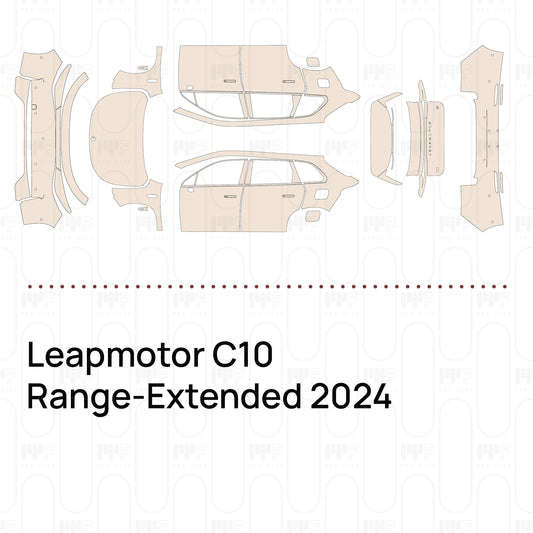 Leapmotor C10 Range-Extended 2024 – Voorgesneden PPF-lakbeschermingsfolie