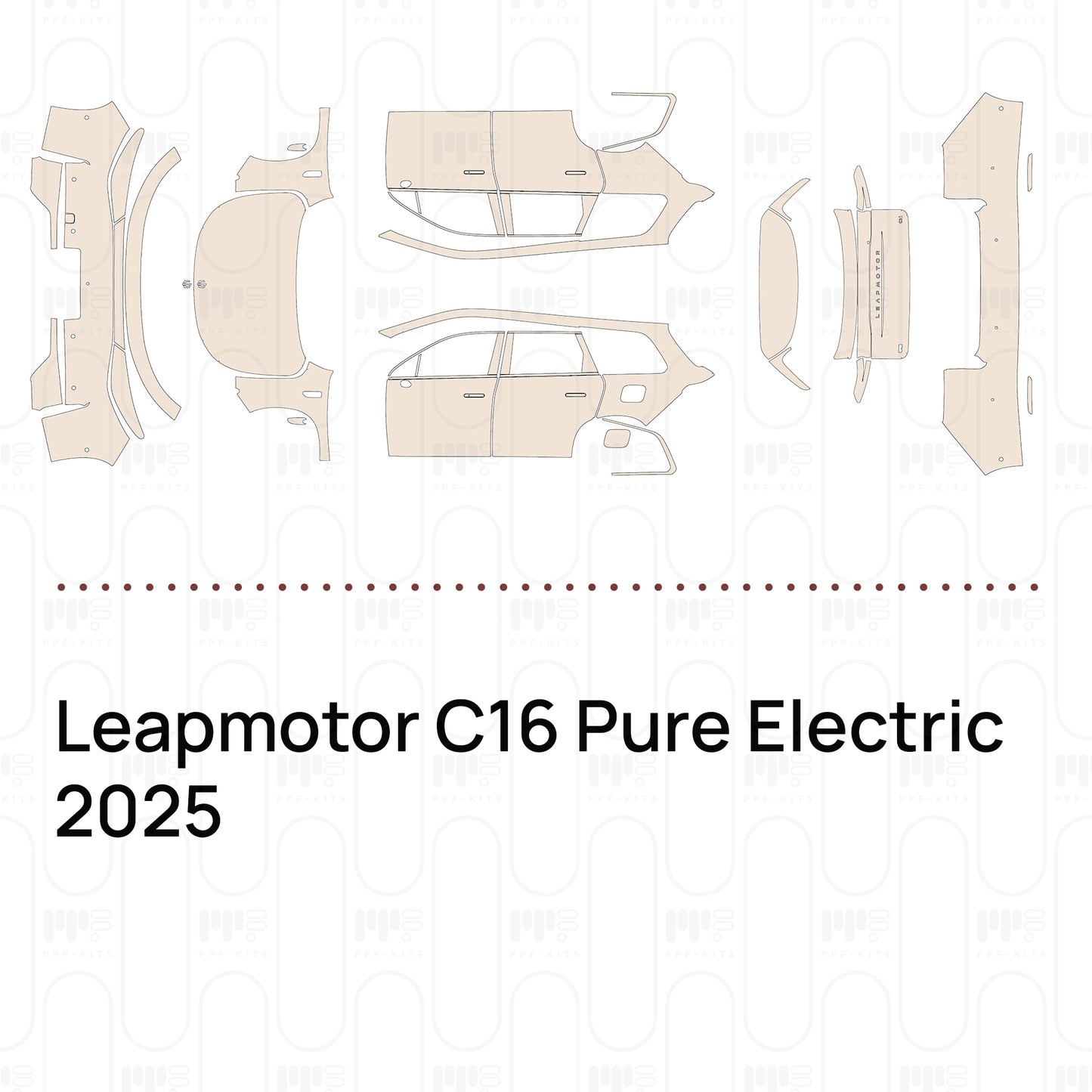 Voorgesneden PPF Leapmotor C16 Pure Electric 2025