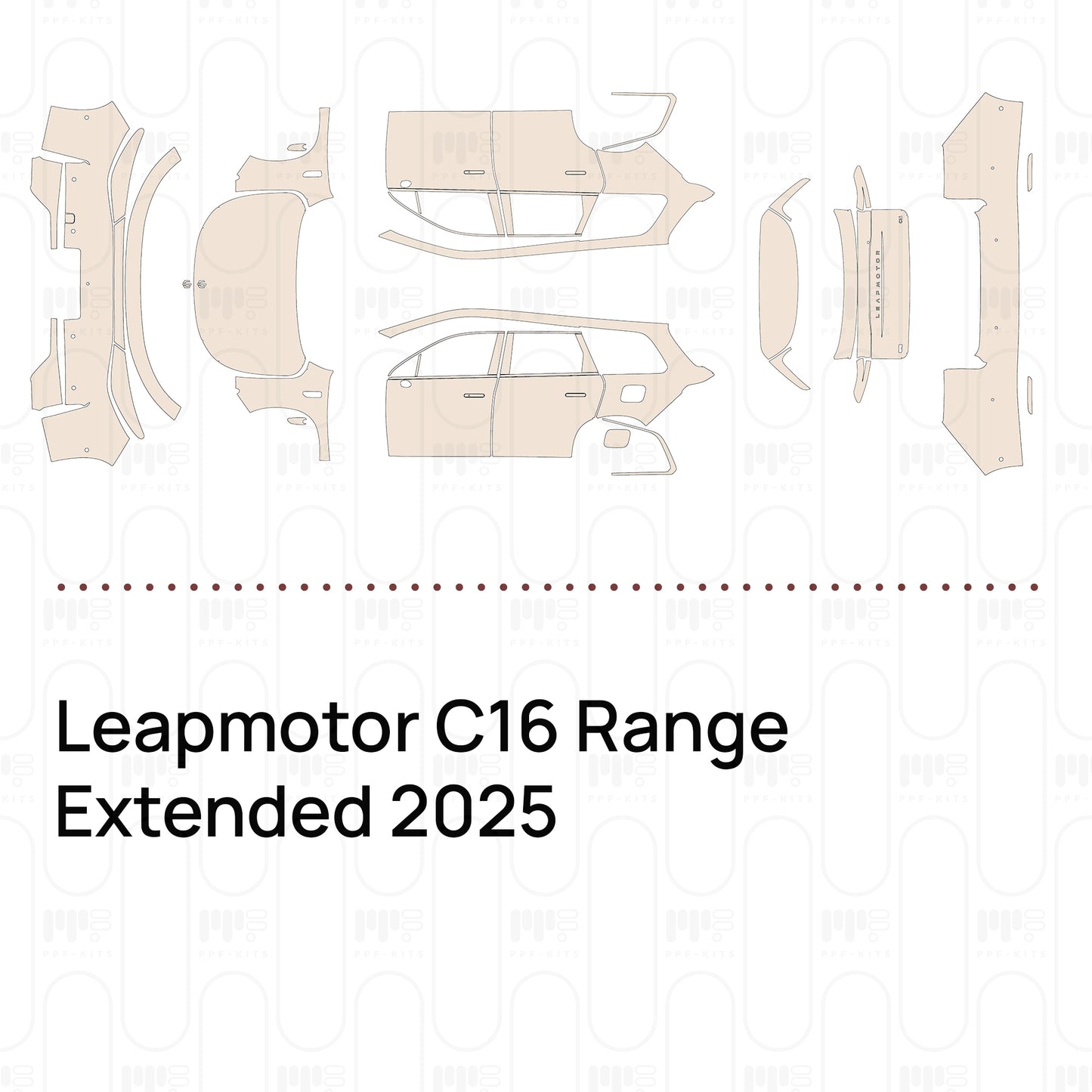 Voorgesneden PPF Leapmotor C16 Range Extended 2025