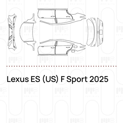 Voorgesneden PPF Lexus ES (US) F Sport 2025