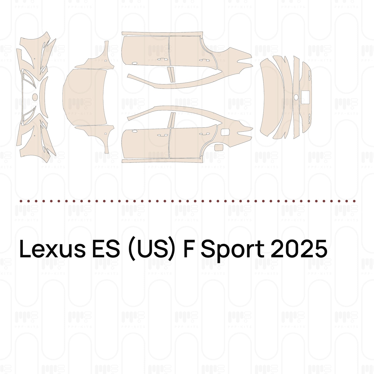 Voorgesneden PPF Lexus ES (US) F Sport 2025