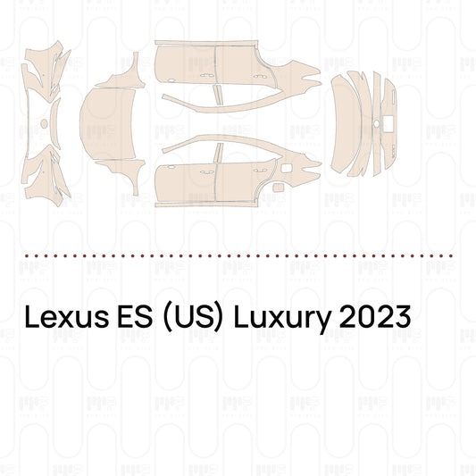 Voorgesneden PPF Lexus ES (US) Luxury 2023