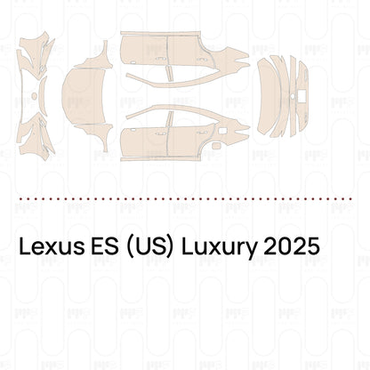 Voorgesneden PPF Lexus ES (US) Luxury 2025