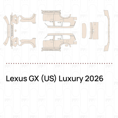 Voorgesneden PPF Lexus GX (US) Luxury 2026