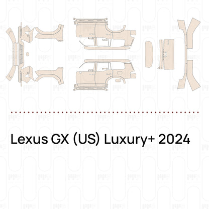 Voorgesneden PPF Lexus GX (US) Luxury+ 2024