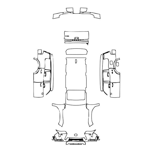 Pre-Cut PPF Lexus GX (US) Overtrail 2025 - PPF-Kits