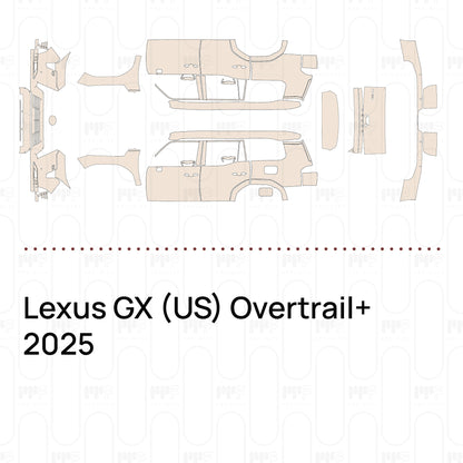 Voorgesneden PPF Lexus GX (US) Overtrail+ 2025