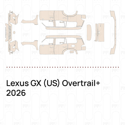 Voorgesneden PPF Lexus GX (US) Overtrail+ 2026