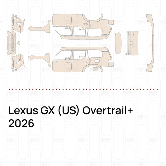 Voorgesneden PPF Lexus GX (US) Overtrail+ 2026
