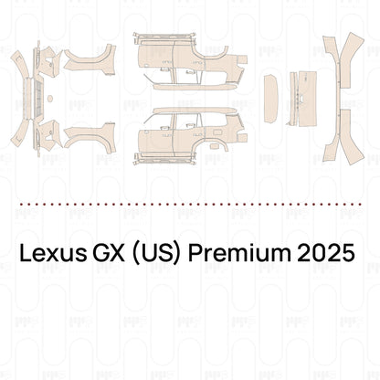 Voorgesneden PPF Lexus GX (US) Premium 2025