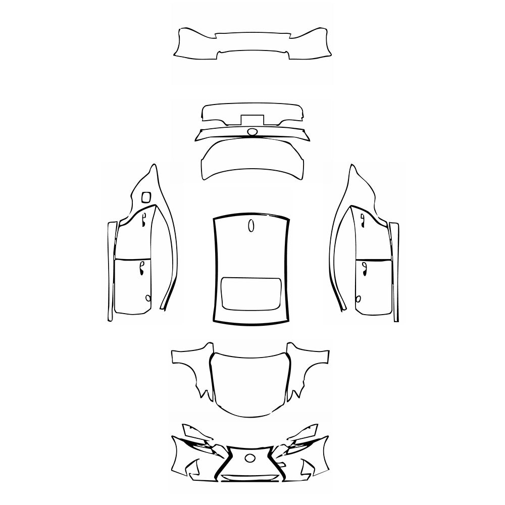 Pre-Cut PPF Lexus IS Sedan Base 2019 - PPF-Kits