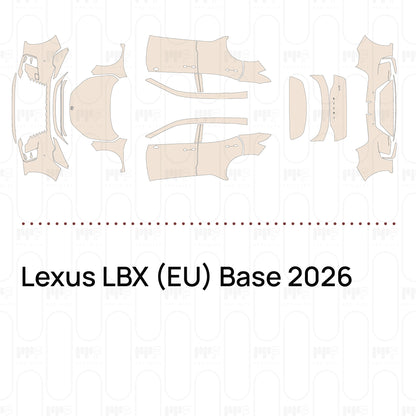 Voorgesneden PPF Lexus LBX (EU) Base 2026