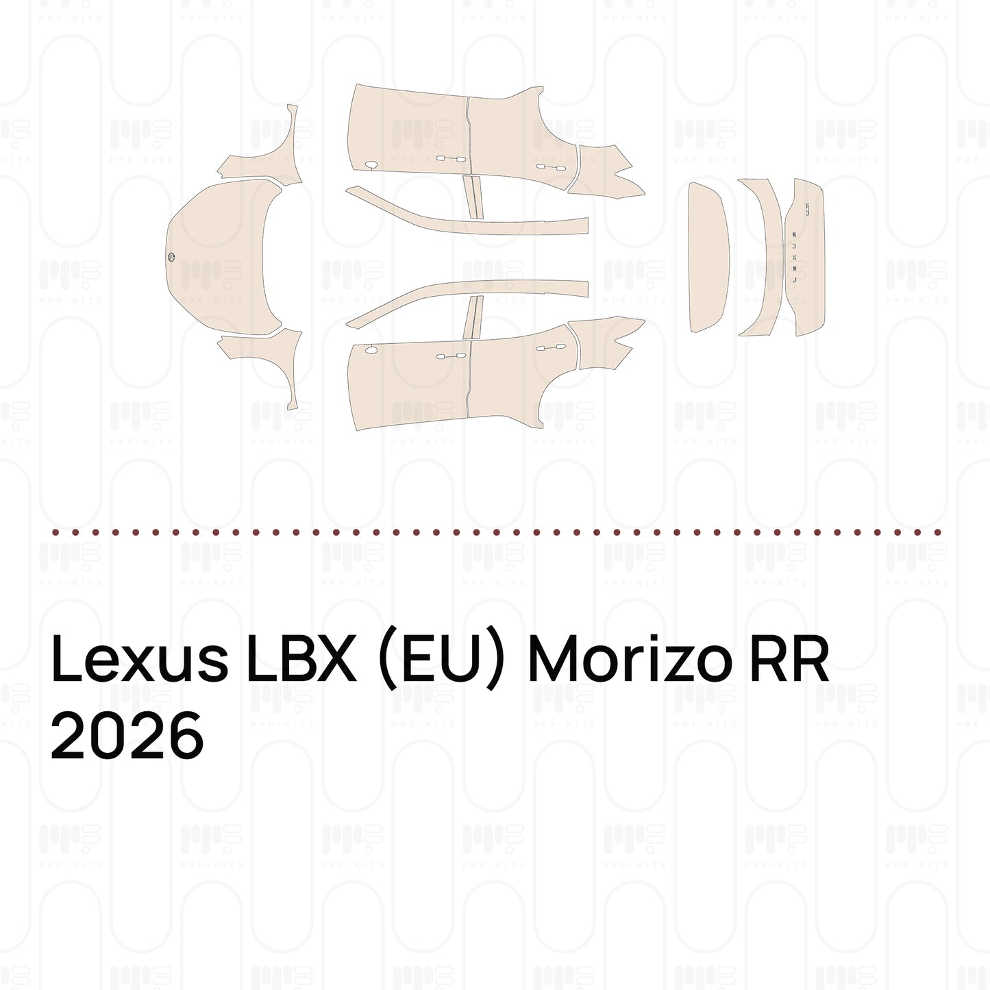 Voorgesneden PPF Lexus LBX (EU) Morizo RR 2026