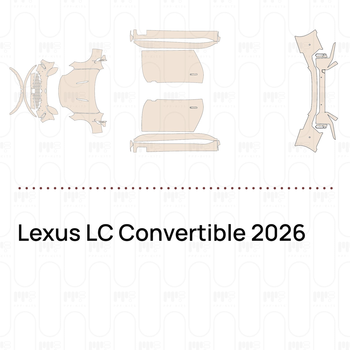 Voorgesneden PPF Lexus LC Convertible 2026