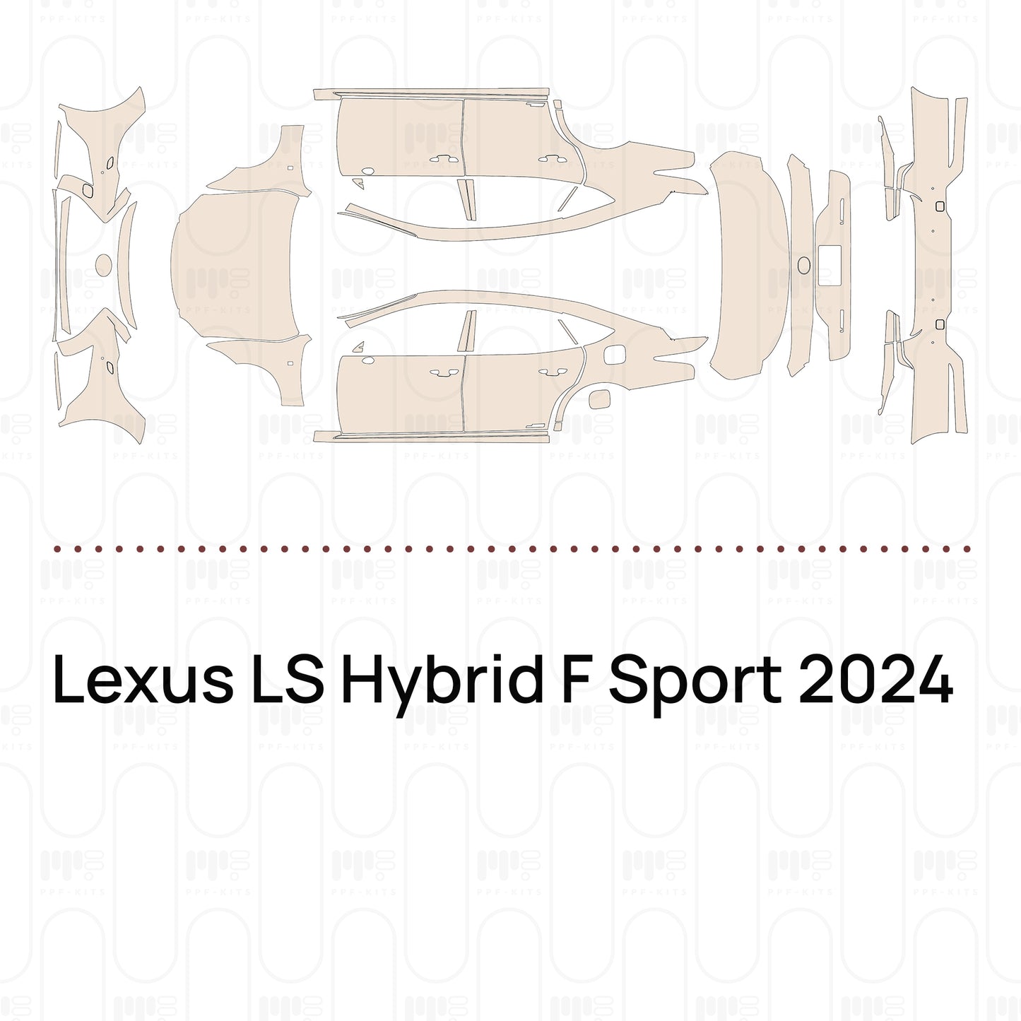 Voorgesneden PPF Lexus LS Hybrid F Sport 2024