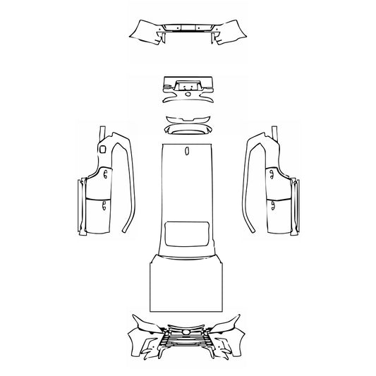 Pre-Cut PPF Lexus LX Luxury 2017 - PPF-Kits