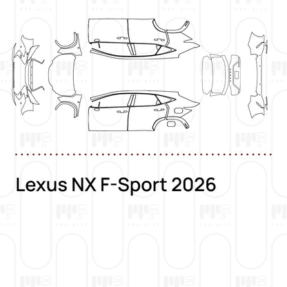 Voorgesneden PPF Lexus NX F-Sport 2026