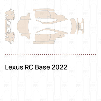 Voorgesneden PPF Lexus RC Base 2022